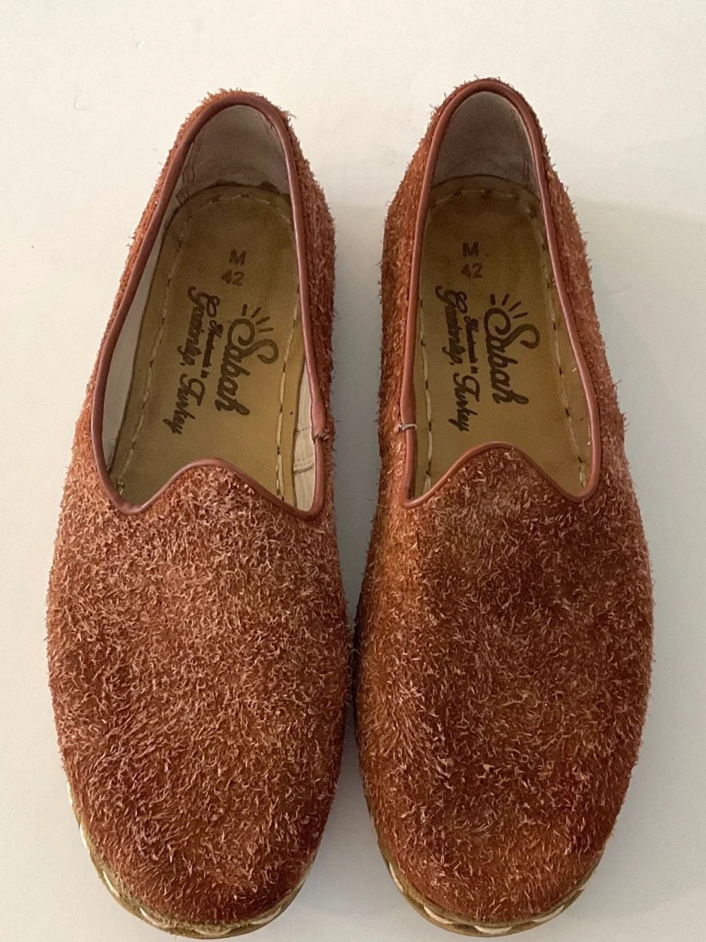 SABAH Tabac Rough Out Men’s Shoes Handmade in Turkey Size EU 42